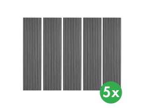 dreveny akusticky panel 2400 x 600 mm cerny podklad baleni 5 ks dub grafitovy 121971