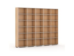 knihovna silver line 5 sloupcu 2230 x 3000 x 400 mm buk 87720