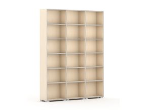 knihovna silver line 3 sloupce 2230 x 1800 x 400 mm briza 87424