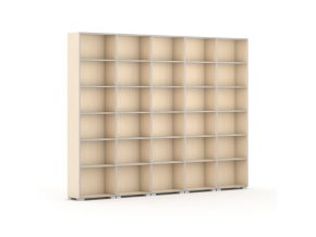 knihovna silver line 5 sloupcu 2230 x 3000 x 400 mm briza 87738