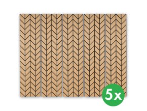 designovy akusticky panel 2400 x 600 mm baleni 5 ks dub hamilton 122325