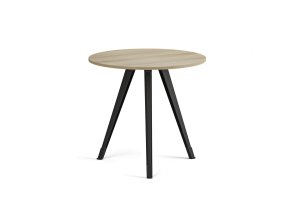 konferencni stul primo zen prumer 80 cm cerna podnoz dub prirodni 122594