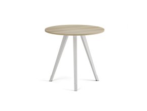 konferencni stul primo zen prumer 80 cm bila podnoz dub prirodni 122622