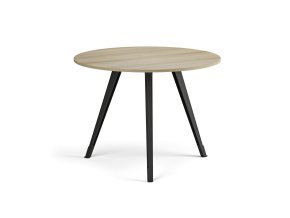 konferencni stul primo zen prumer 100 cm cerna podnoz dub prirodni 122638