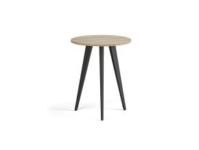 konferencni stul primo vibe prumer 60 cm cerna podnoz dub prirodni 122381