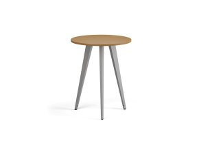 konferencni stul primo vibe prumer 60 cm sedostribrna podnoz buk 122390