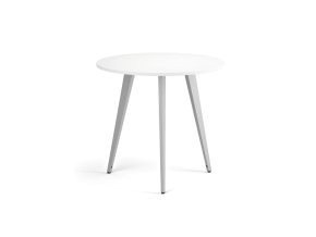 konferencni stul primo vibe prumer 80 cm sedostribrna podnoz bila 122370