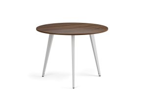 konferencni stul primo vibe prumer 100 cm bila podnoz orech 122337