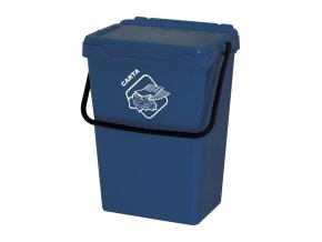 plastovy odpadkovy kos pro trideni odpadu modry 35 l 116408