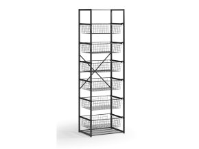 otevreny kosovy regal 6x kos typ vi 600 x 460 x 2020 mm cerna 127959