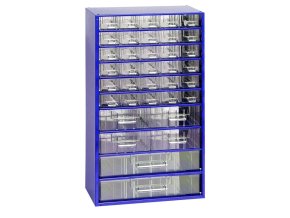 kovova skrin se zasuvkami 306 x 155 x 552 mm 30x s 4x m 2x l 129098