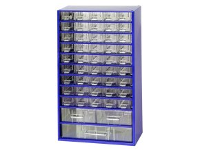 kovova skrin se zasuvkami 306 x 155 x 552 mm 45x s 2x m 1x l 129064