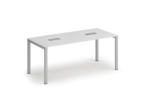 jednaci stul primo square 180x80 cm bila 2x stolni zasuvka typ i stribrna 127162