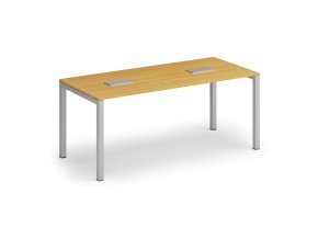 jednaci stul primo square 180x80 cm buk 2x stolni zasuvka typ ii stribrna 127174