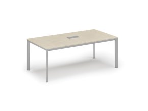 jednaci stul primo invitation 200x100 cm briza stolni zasuvka typ ii stribrna 127215