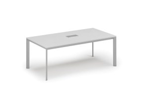 jednaci stul primo invitation 200x100 cm bila stolni zasuvka typ vi stribrna 132421