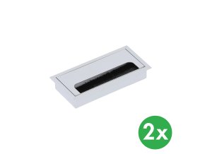 hlinikova stolova kabelova pruchodka 80 x 160 mm baleni 2 ks 133131