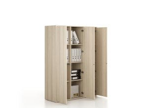 kancelarska skrin frame 3x dvere 1299 x 450 x 1735 mm push lock dub prirodni 78720
