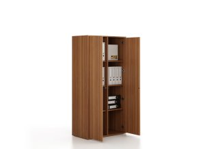 kancelarska skrin frame 2x dvere 872 x 450 x 1735 mm push lock orech 78759