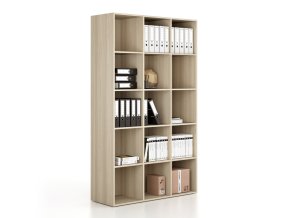 regal frame vysoky 3 sloupce 2162 x 1299 x 450 mm dub prirodni 78487