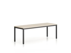 lavice frame cerna podnoz 1685 x 404 x 468 mm dub prirodni 79107