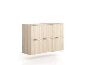 nastavba pro skrine frame 6x dvere 1299 x 450 x 854 mm push lock dub prirodni 79138