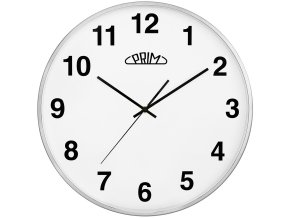 kovove hodiny stribrne prim alfa 400 40 mm 137409