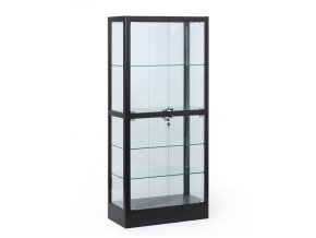 prosklena vitrina 1800 x 800 x 400 mm cerna 139585