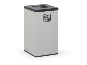 kos na trideny odpad 50 l uchyt na pytel sedy cerny 137418