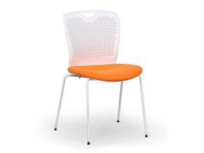 plastova konferencni zidle open bila oranzova 143064