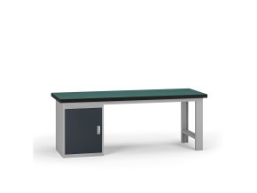 pracovni stul do dilny g8 2100 x 750 x 800 mm 1x skrinka grafit 138007