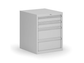 zavesny dilensky box ke stolu g8 4 zasuvky 560 x 600 x 700 mm seda 139167