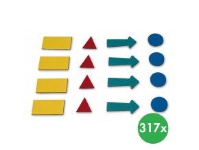 Sada symbolů pro plánovací tabule, 317 ks, mix barev