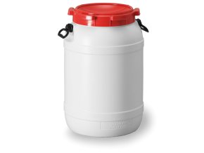 Plastový sud Curtec, zúžené hrdlo, šroubovatelné víko 68 L