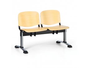 drevena lavice do cekaren iso 2 sedak chrom nohy 25414