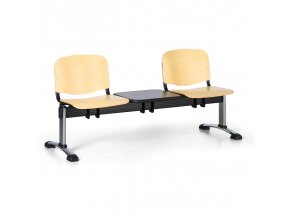 drevena lavice do cekaren iso 2 sedak se stolkem chrom nohy 25415