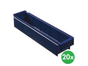Plastová regálová přepravka MAX typ C - 115 x 500 x 100 mm, 20 ks