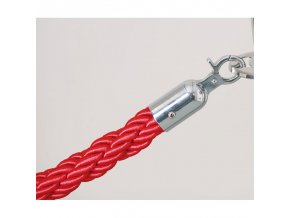 lano k zahrazovacim sloupkum cervena stribrna 4132