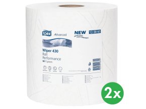 Tork Advanced 430 Performance papírové utěrky, kombi role, bílá, šířka 235 mm, 2 ks