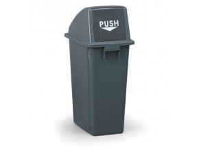 plastovy odpadkovy kos na trideni odpadku 60 l 320 x 440 x 790 mm sedy 4167