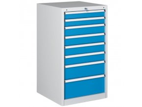 Dílenská zásuvková skříň na nářadí WL/BL, 8 zásuvek, 565 x 580 x 1000 mm