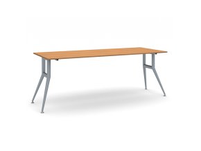 Jednací kancelářský stůl WIDE, 200x80 cm, třešeň