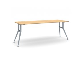 Jednací kancelářský stůl WIDE, 220x80 cm, buk