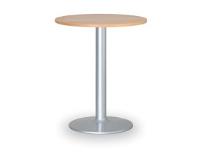 Konferenční stolek FILIP II, průměr 80 cm, šedá podnož, buk