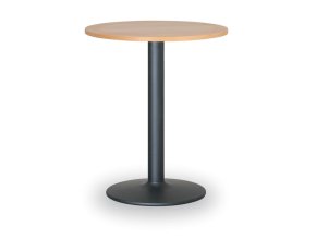 Konferenční stolek FILIP II, průměr 80 cm, černá podnož, buk
