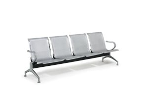kovova lavice do cekaren strong 4 sedak stribrna 104567