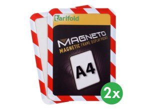 Samolepící kapsa A4 (2ks), nepermanentní, červeno-bílá