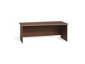 Rohový kancelářský psací stůl ARRISTO LUX, 200x90 cm, pravý, ořech