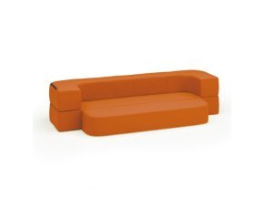 detska molitanova rozkladaci sedaci souprava softy oranzova 104677
