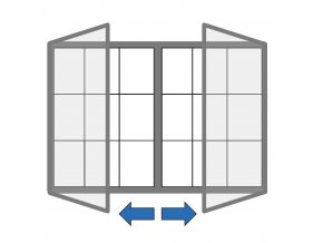 Venkovní vitrína magnetická, s dvoukřídlými dveřmi, 1440 x 1000 mm